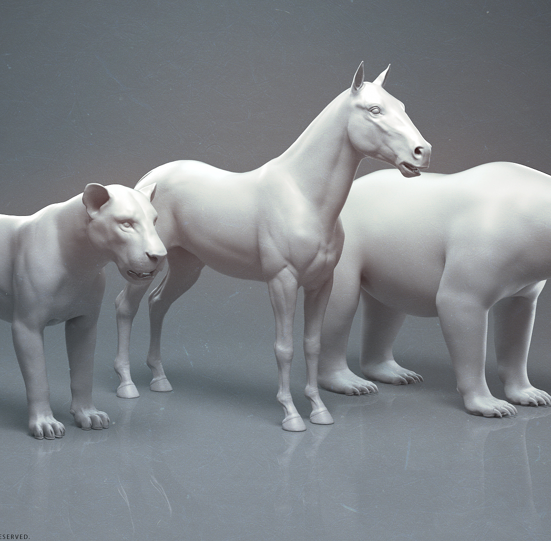 manuelf-bear-horse-lion-Three Amigos_HighPoly.jpg