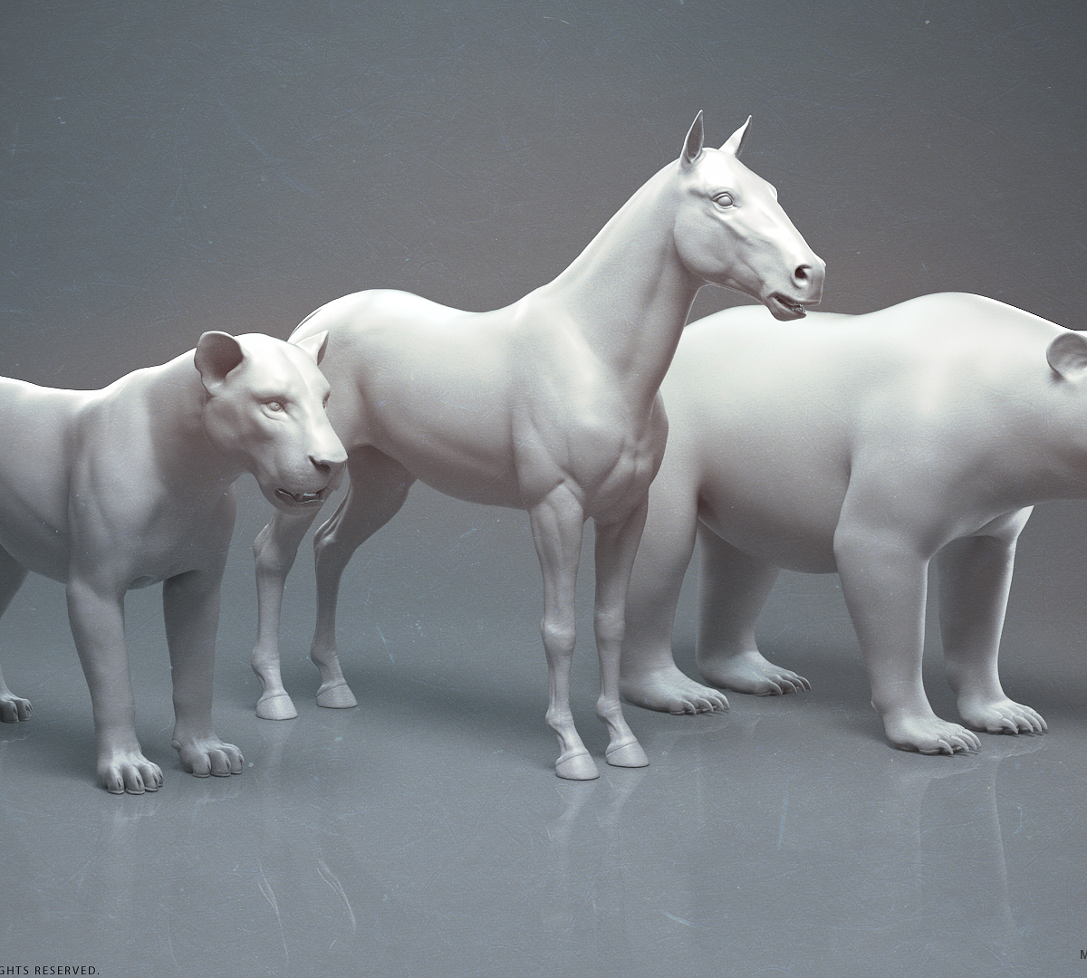 manuelf-bear-horse-lion-Three Amigos_HighPoly.jpg