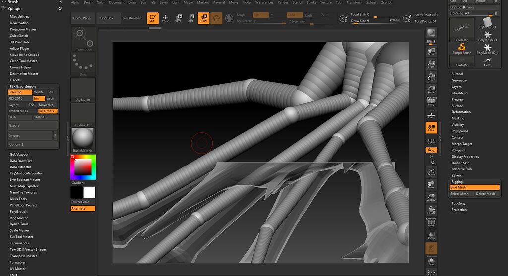ZSphere Rig Viewport fail - ZBrushCentral