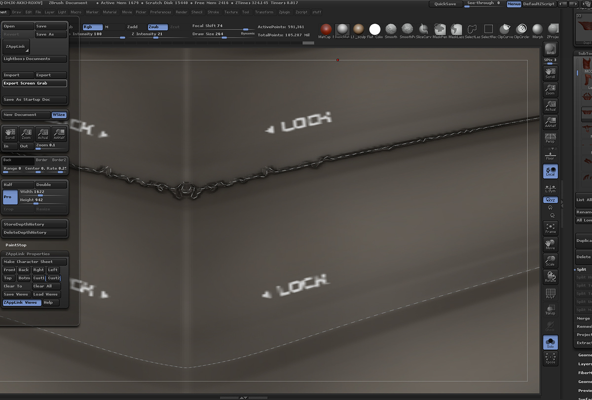 zbrush curve mode rotate