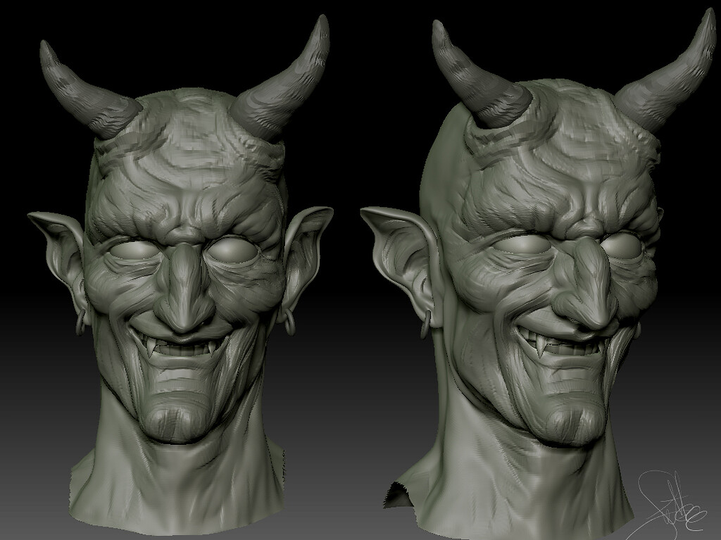 Mischievous Demon - Zketch (Speed Sculpt) - ZBrushCentral