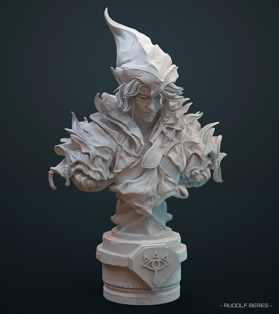 rudolf-beres-zelda-bust-keyshot-2