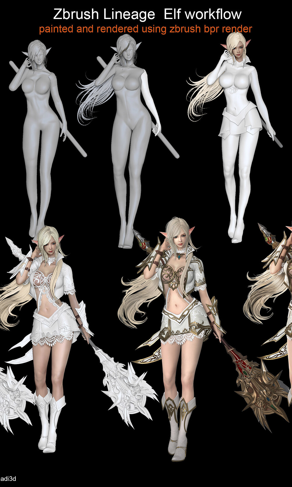 0k vahid ahmadi zbrush elf lineage workflow.jpg