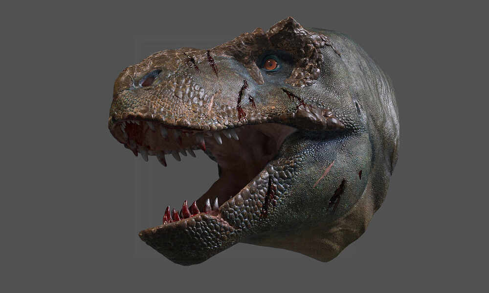 trex head scar