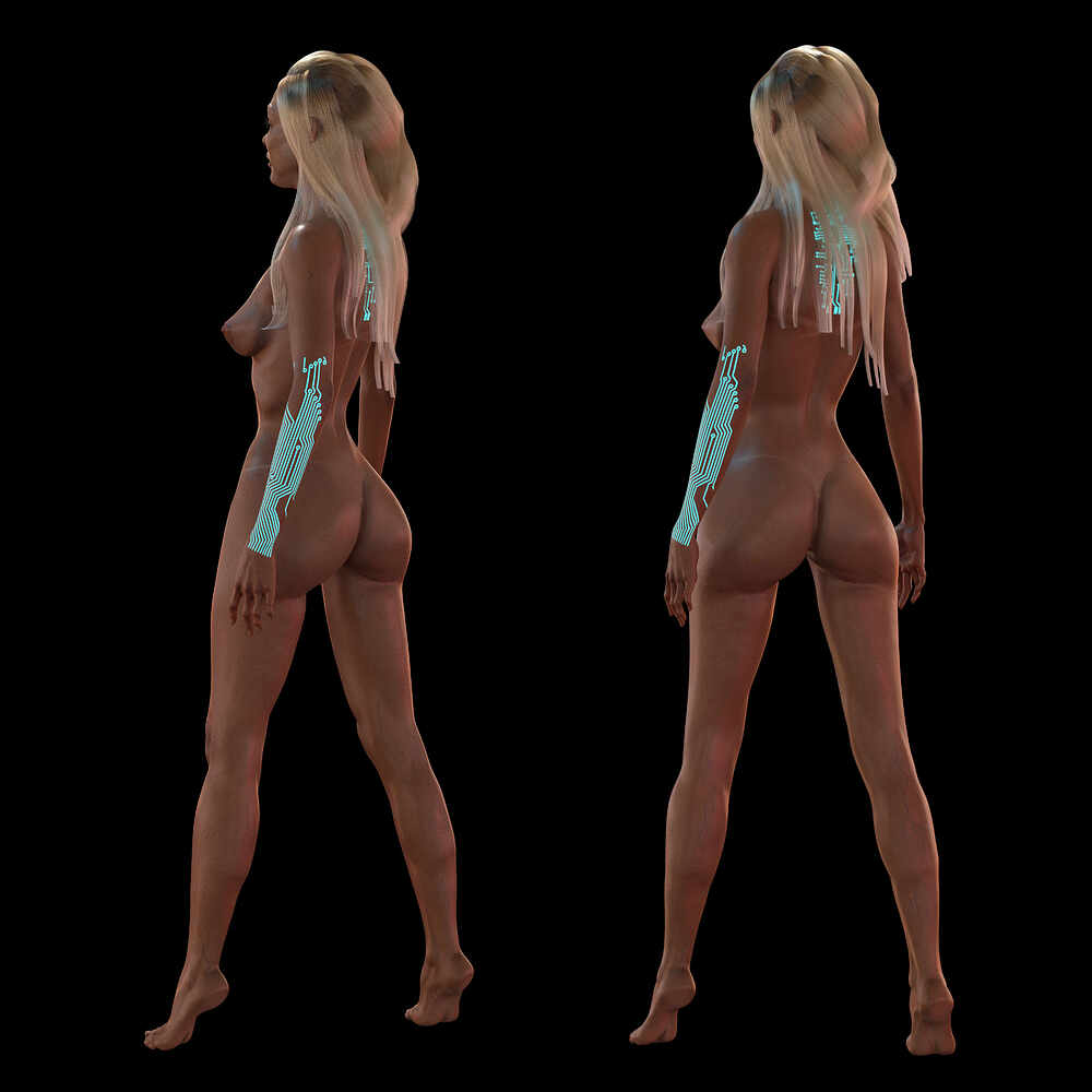 Studying of anatomy of human body as an example of Beth Smith née Sanchez by Darya Girina Sculpting_2_