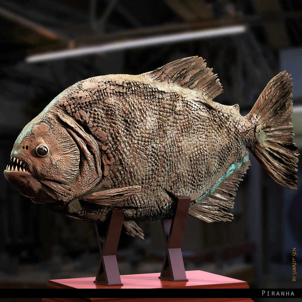 Piranha_Digital_Sculpture_SurajitSen_Jul2023