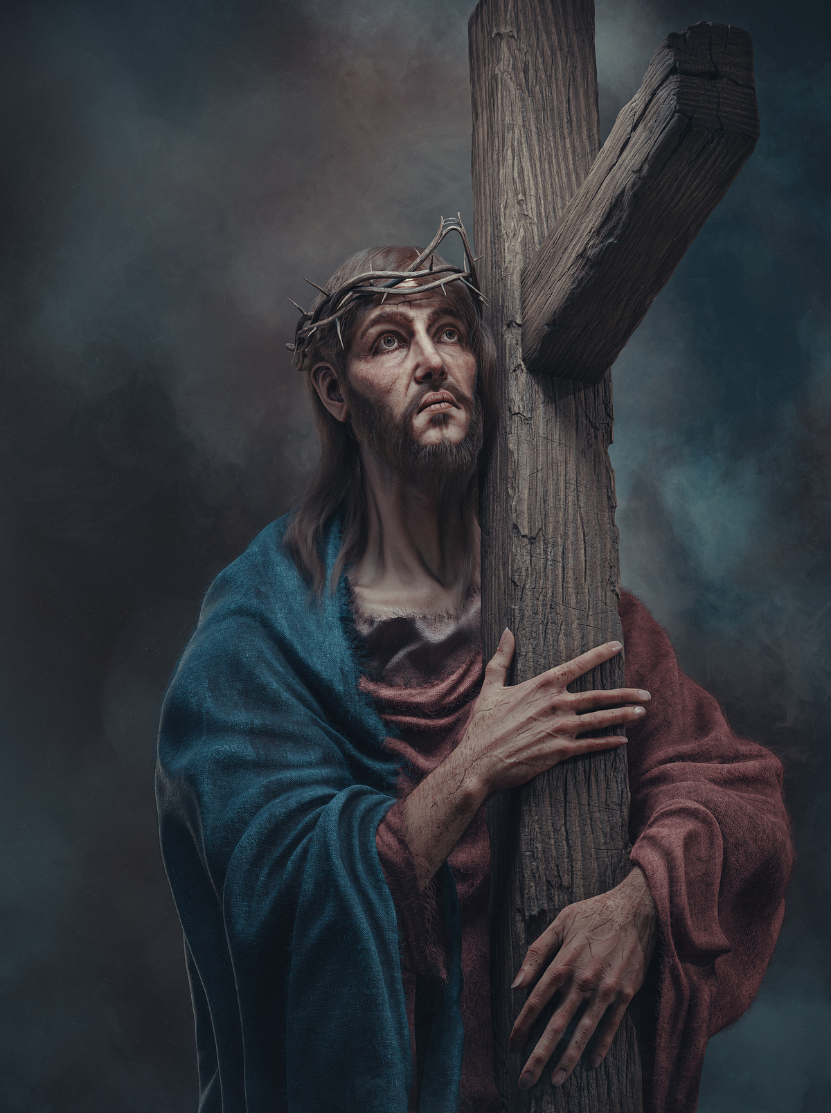 Christ carruing The cross_Filter