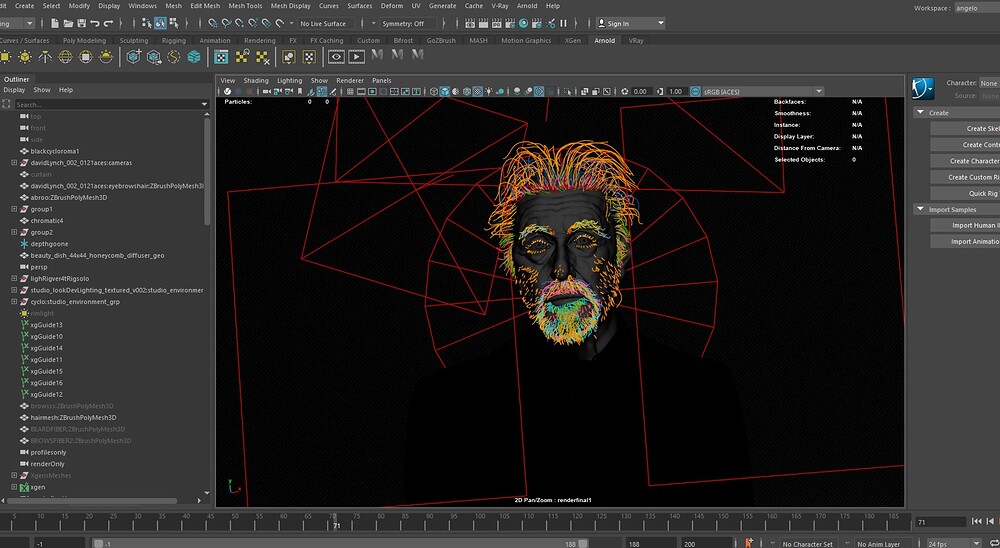 al pacino by vahid ahmadci work in progress maya scene