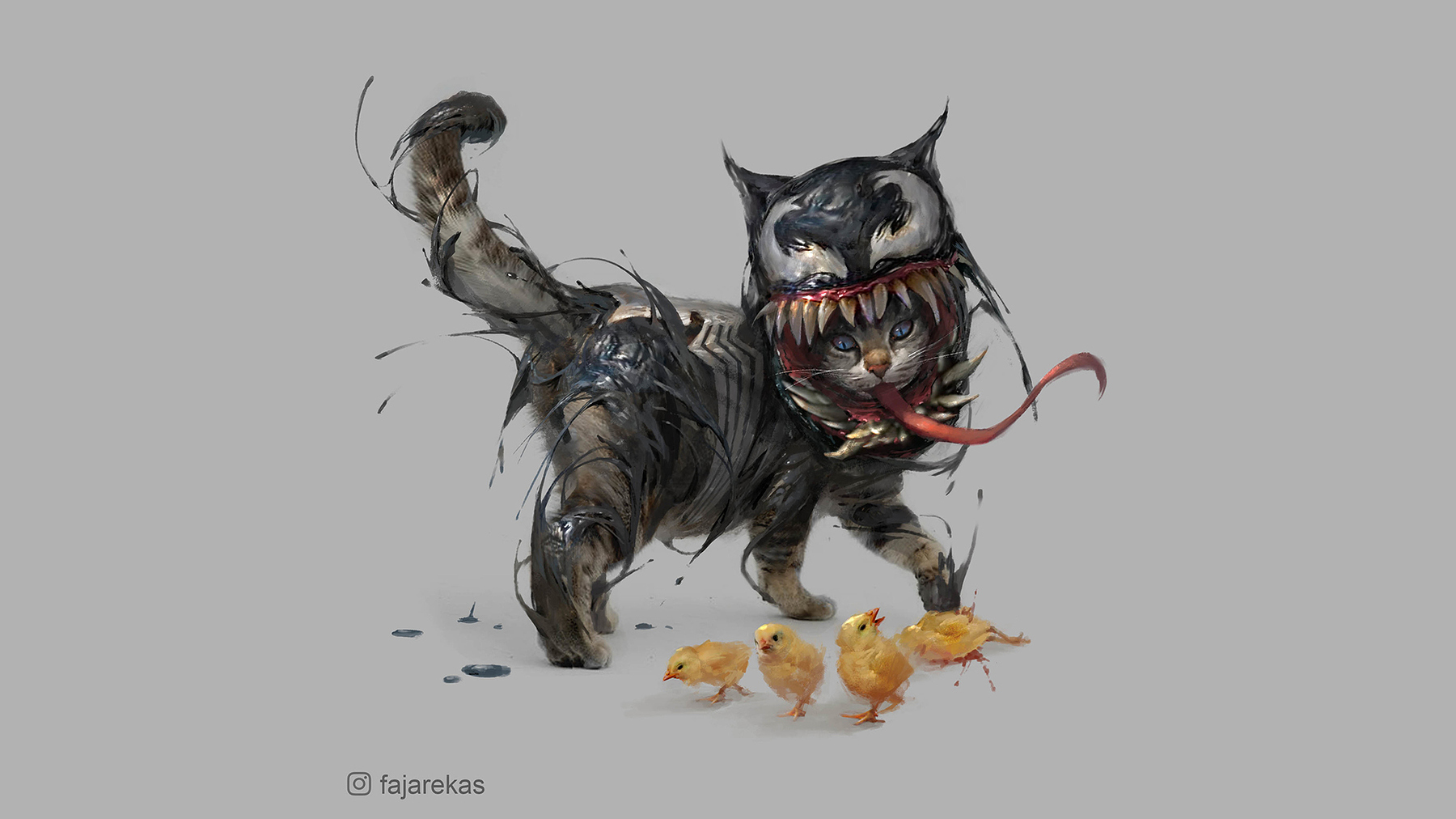 Кот брутальный рисунок