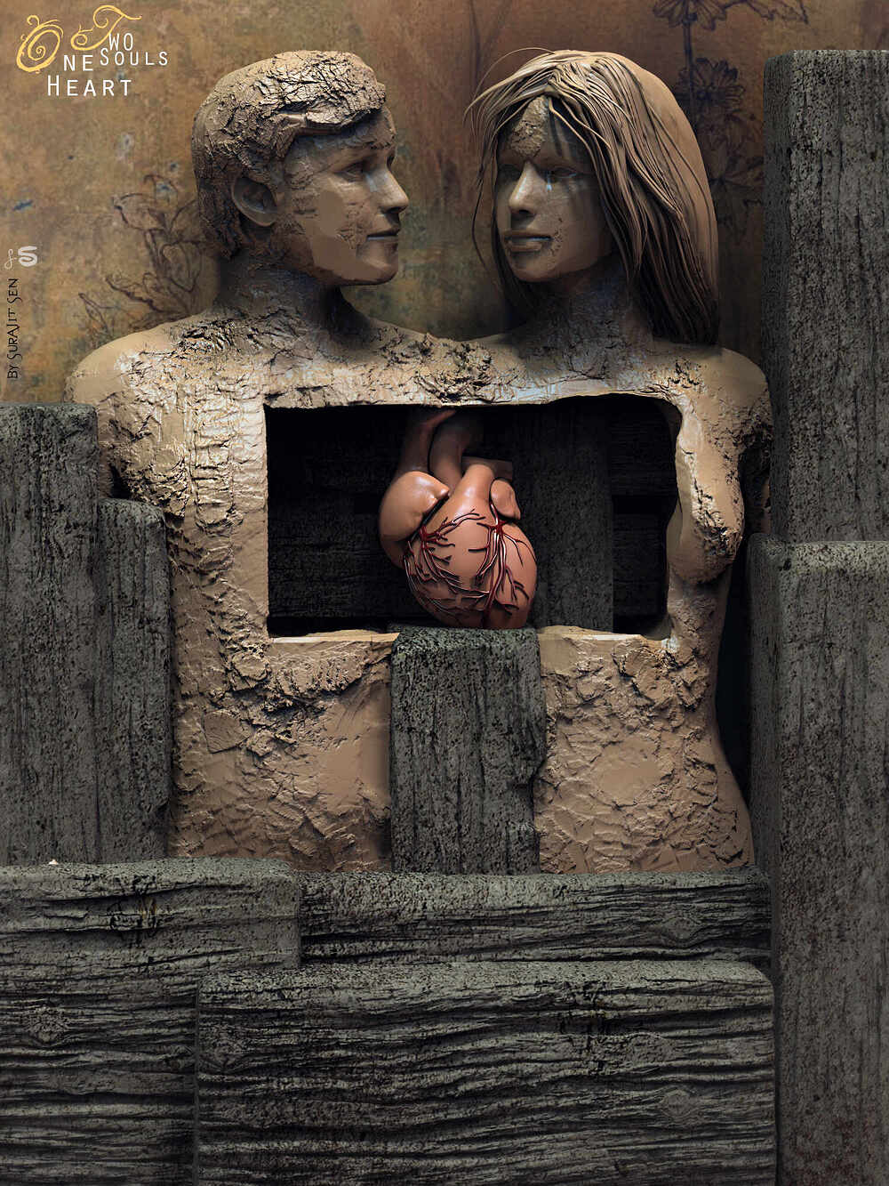 One heart two souls_Digital_Sculpture_SurajitSen_jul4th_2022A
