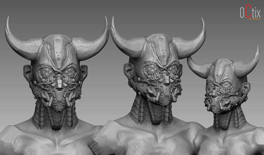 3_Octix_Creature_Digital_Sculpture_SurajitSen_Feb2025_WIP