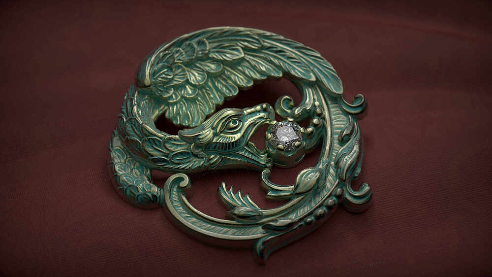 NR Victorian Brooch_Bronze Patina_2