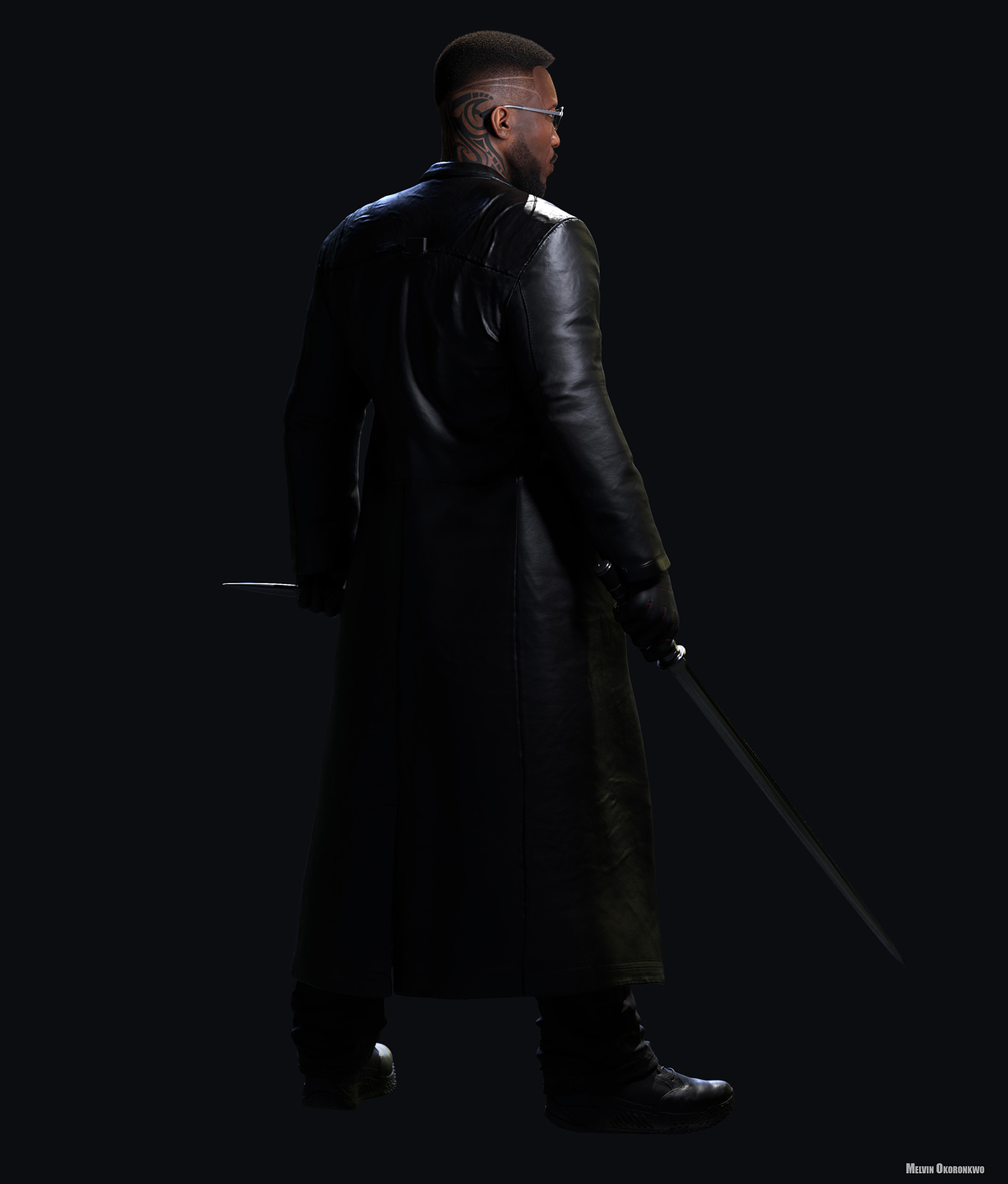 Blade Mahershala Ali  - 3D Model - 05