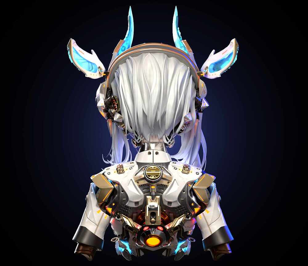 Cyber Bunny Render 3