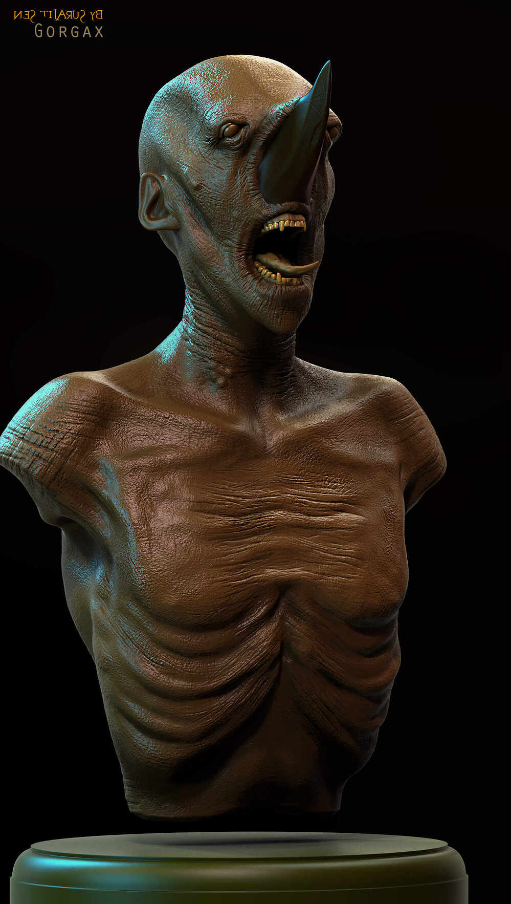 Gorgax_creature_Digital_SCulpture_SurajitSen_Nov2024_v02