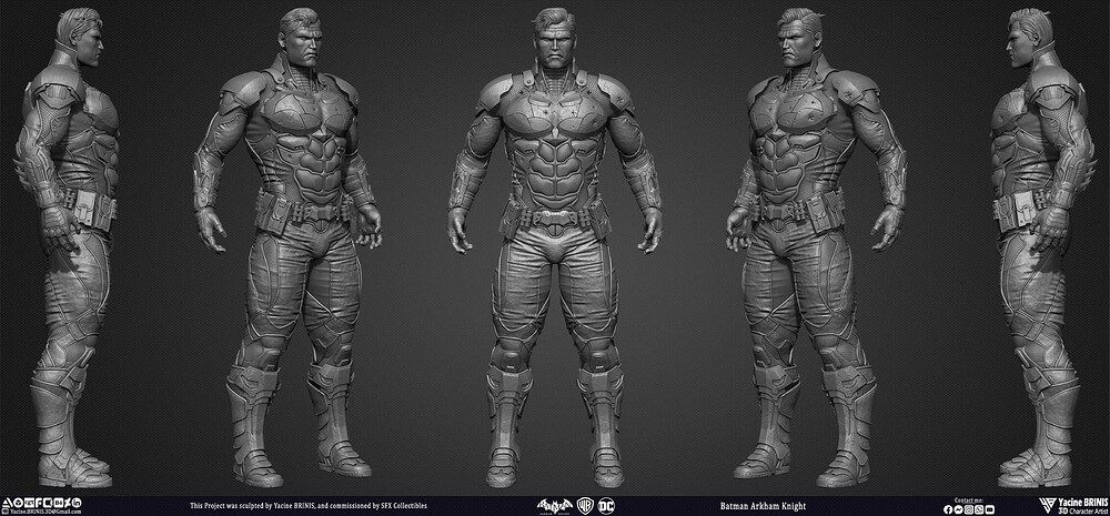 Batman Arkham Knight Warner Bros Vol 01 Sculpted by Yacine BRINIS 001