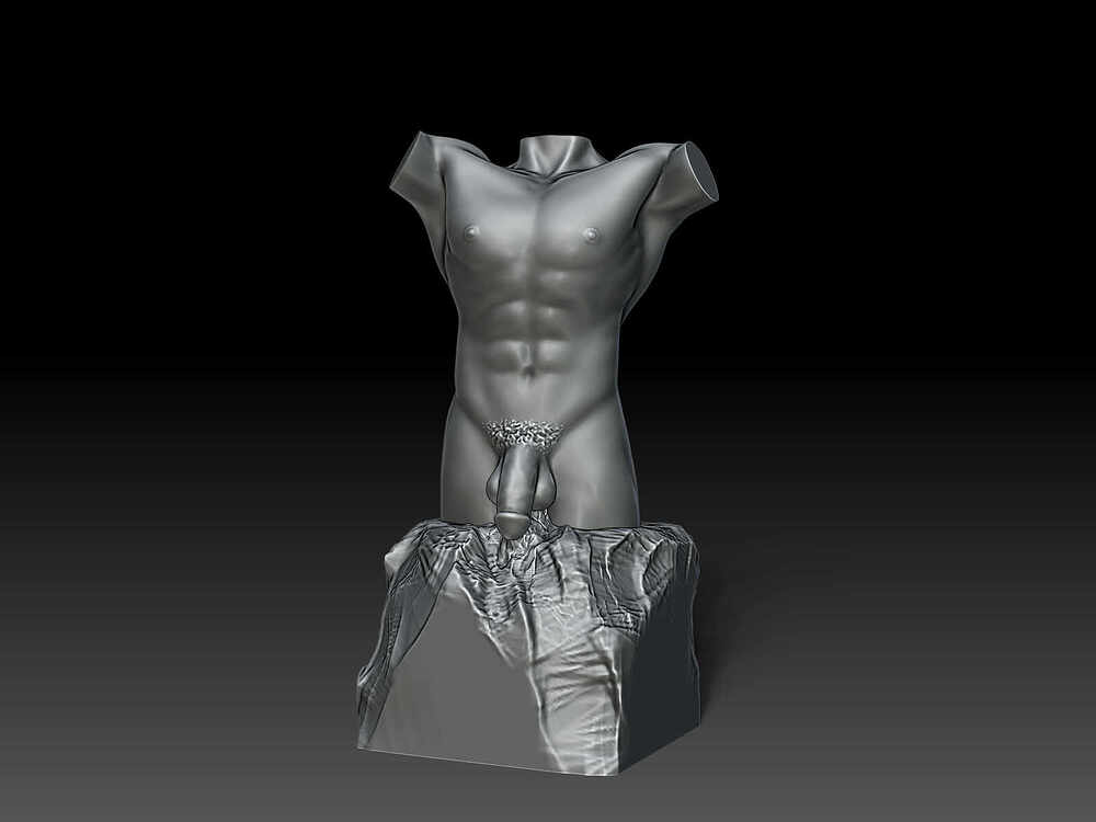 Male Torso Sculpture - 2