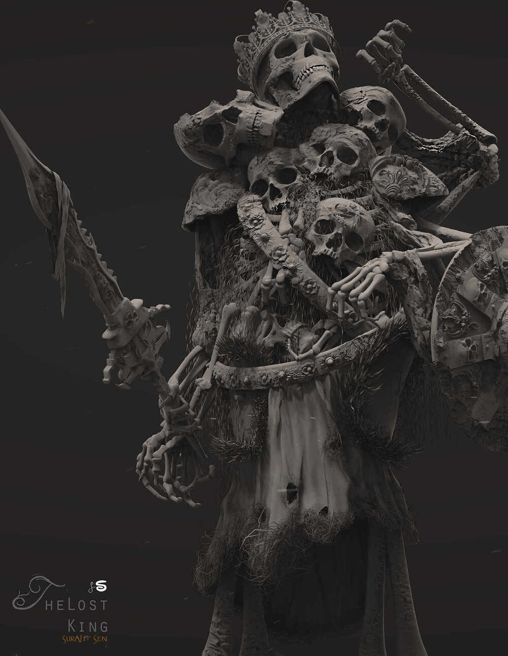 The_Lost_King_Digital_Sculpture_SurajitSen_May2022AA