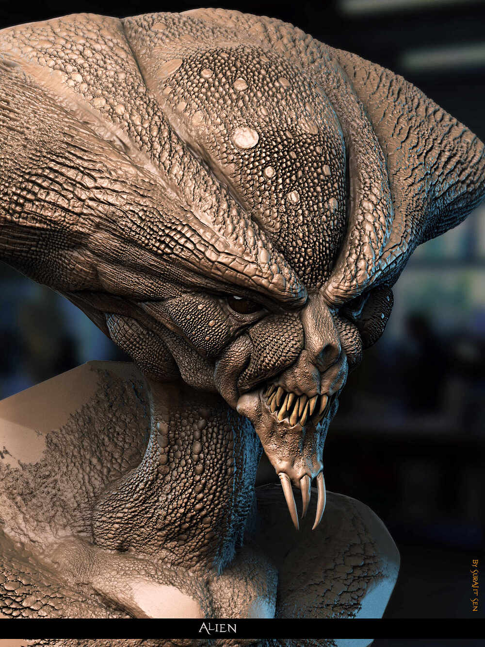 Alien_Digital_Sculpture_SurajitSen_Jul2023 A