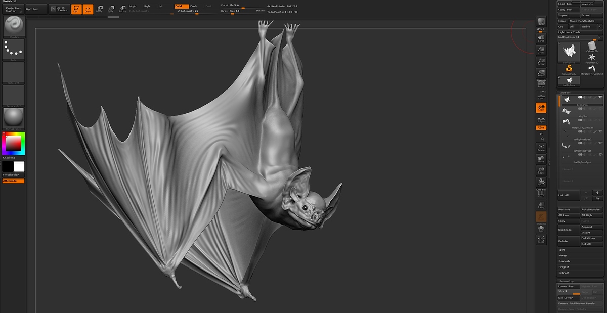 zBrushClothFoldsWIP