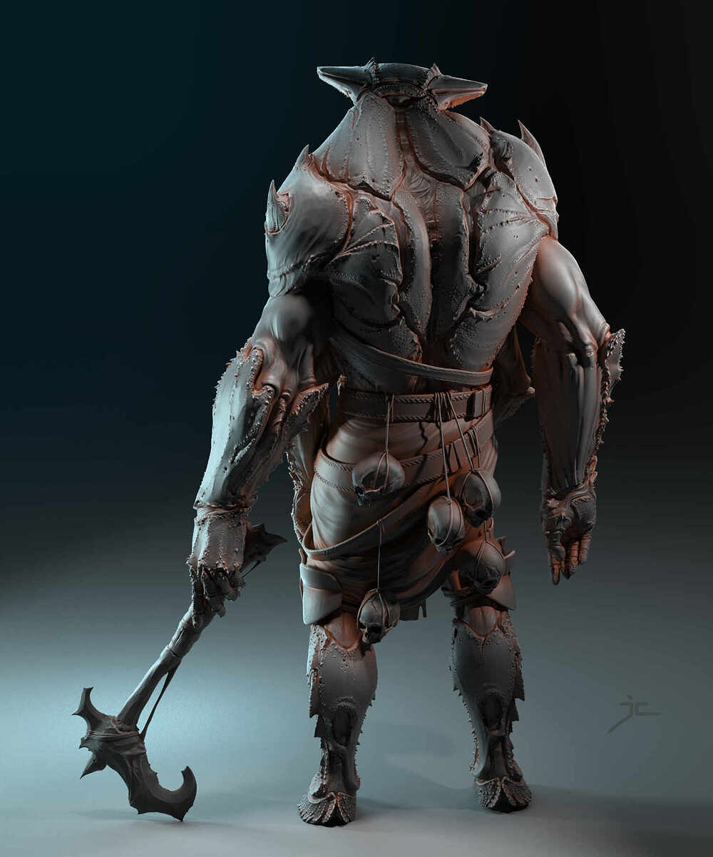 Harbinger-pose-clay-02