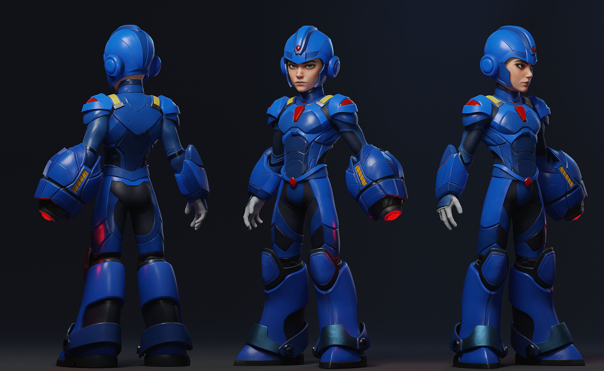 Megaman Redesign Zbrushcentral