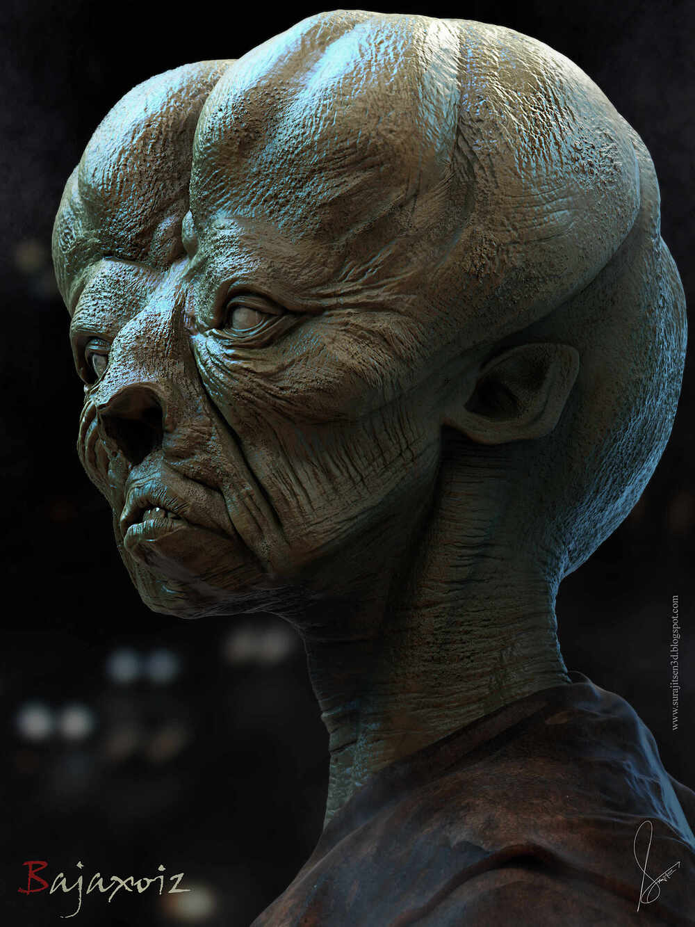 Bajaxoiz_Creature_Digital_SCulpture_SurajitSen_Nov2025AAAA