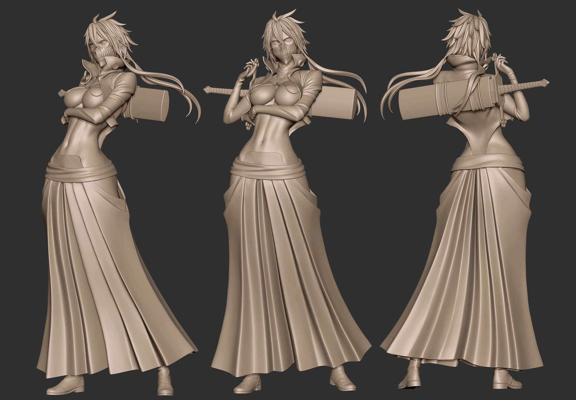 Tier Harribel Bleach Statue/Figure ZBrushCentral