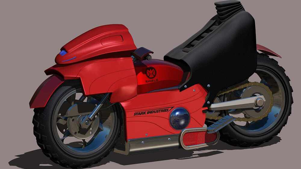 Zbrush motorcycle done