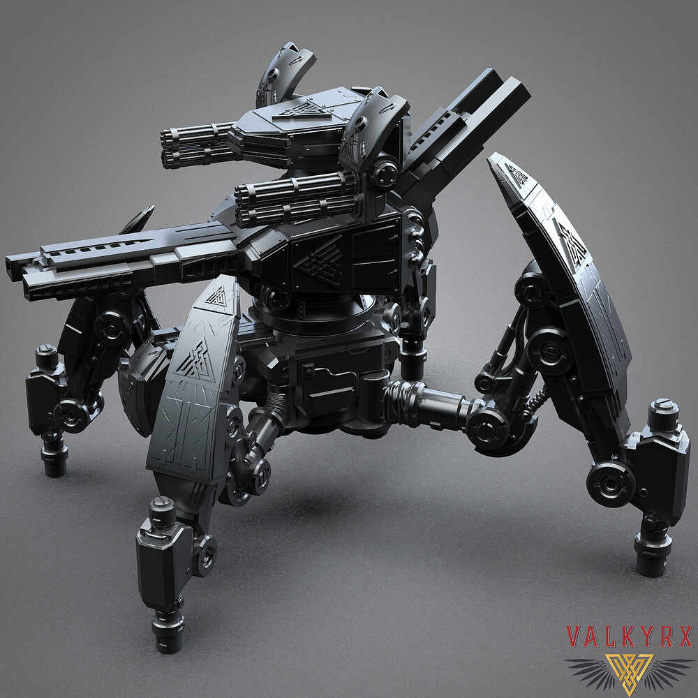 SpiderRobot_Minigun
