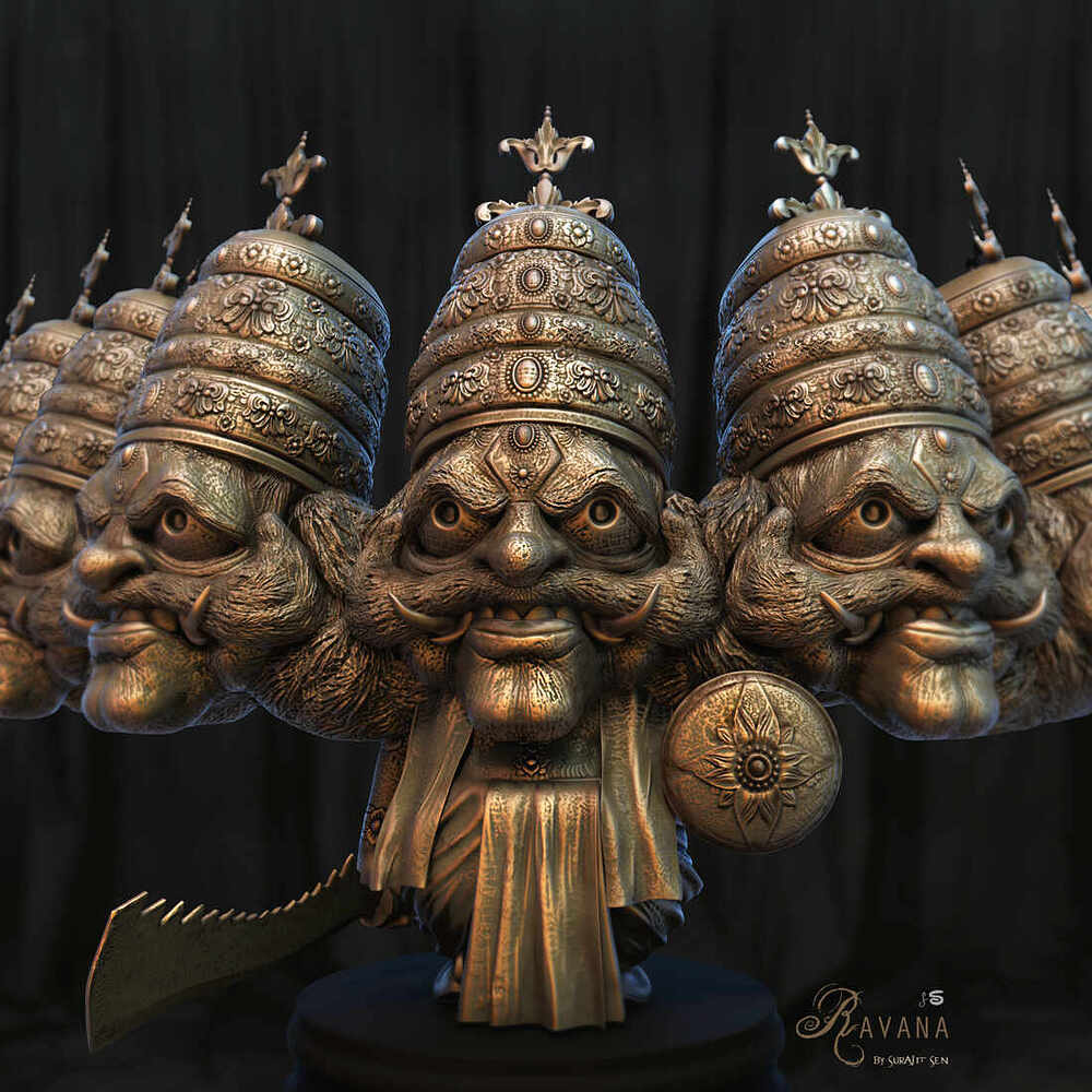 Dussehra_Ravana_Digital_Sculpture_SurajitSen_Oct2021A_L