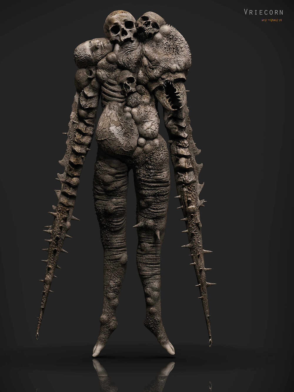 Vriecorn_Creature_Digital_Sculpture_SurajitSen_Aug2023A