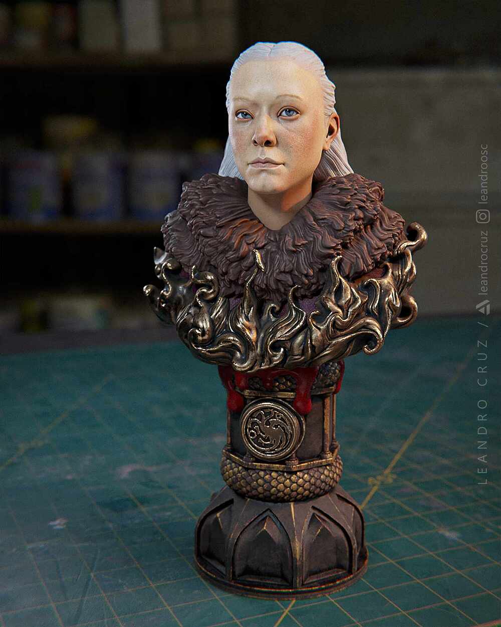 Rhaenyra_bust_metal