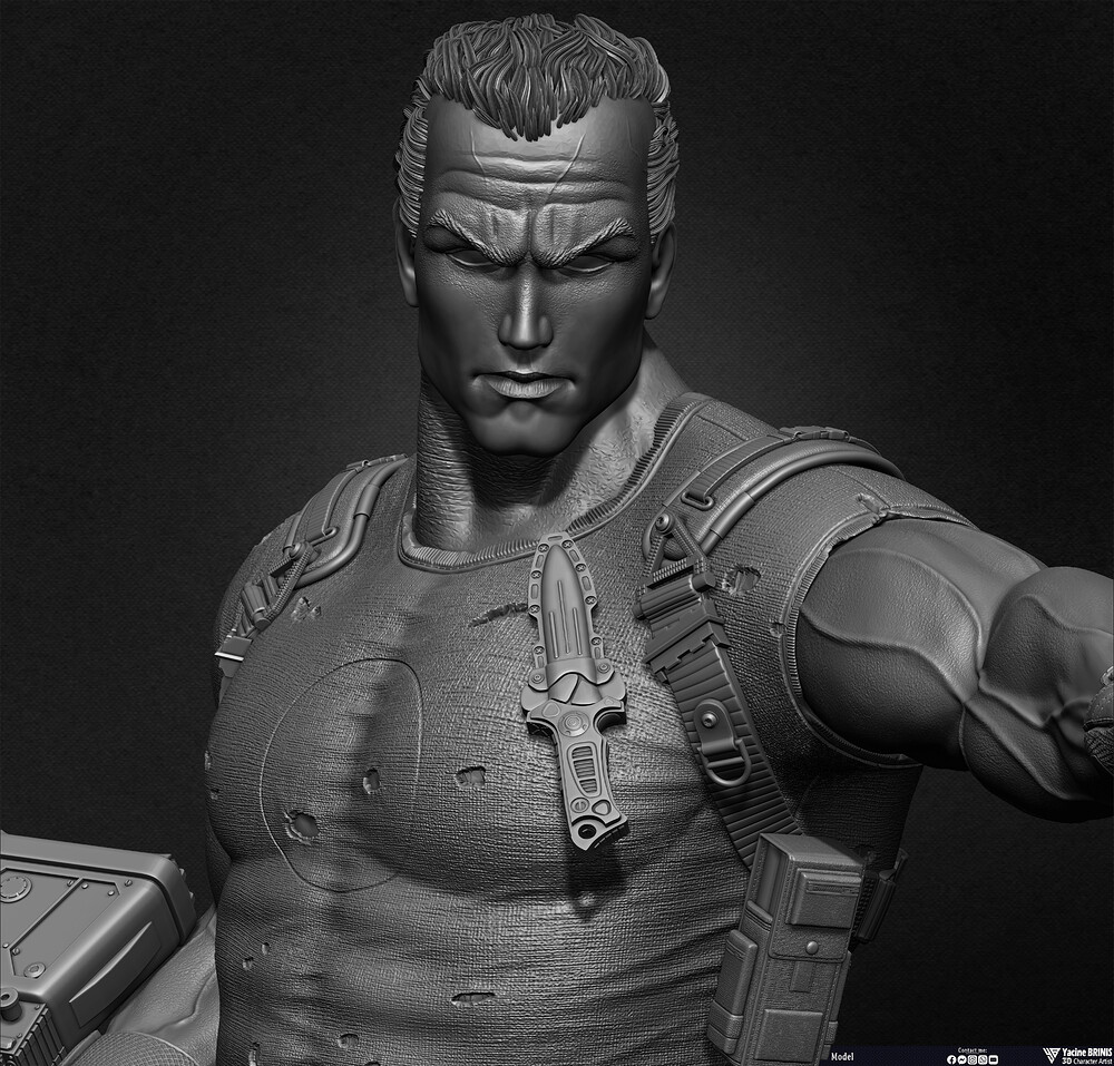 Bloodshot Valiant Comics sculpted by Yacine BRINIS 025