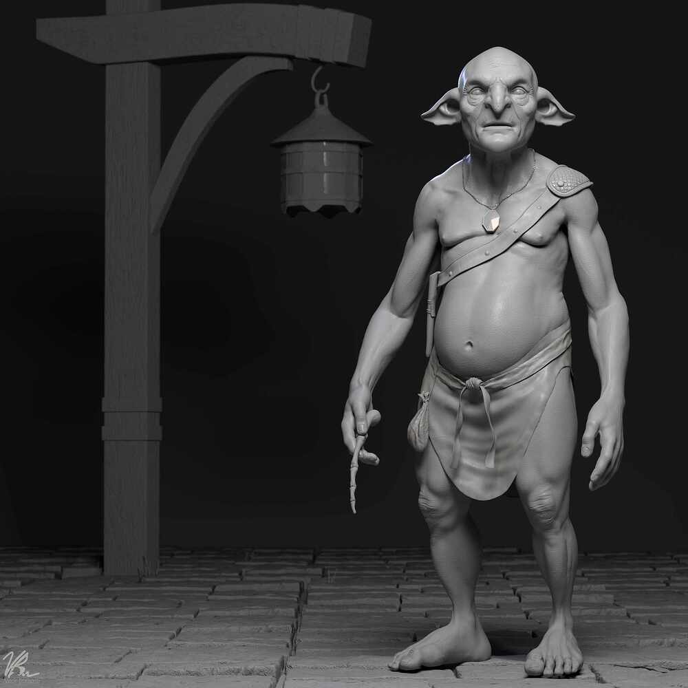 GoblinFullBodyPhotoGray