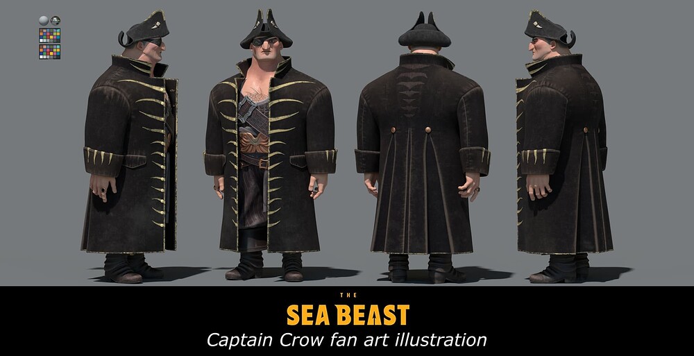 Captain Crow fan art illustration