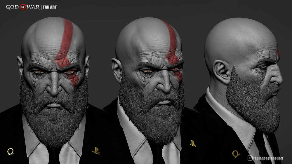Kratos_GoW_Zbrush
