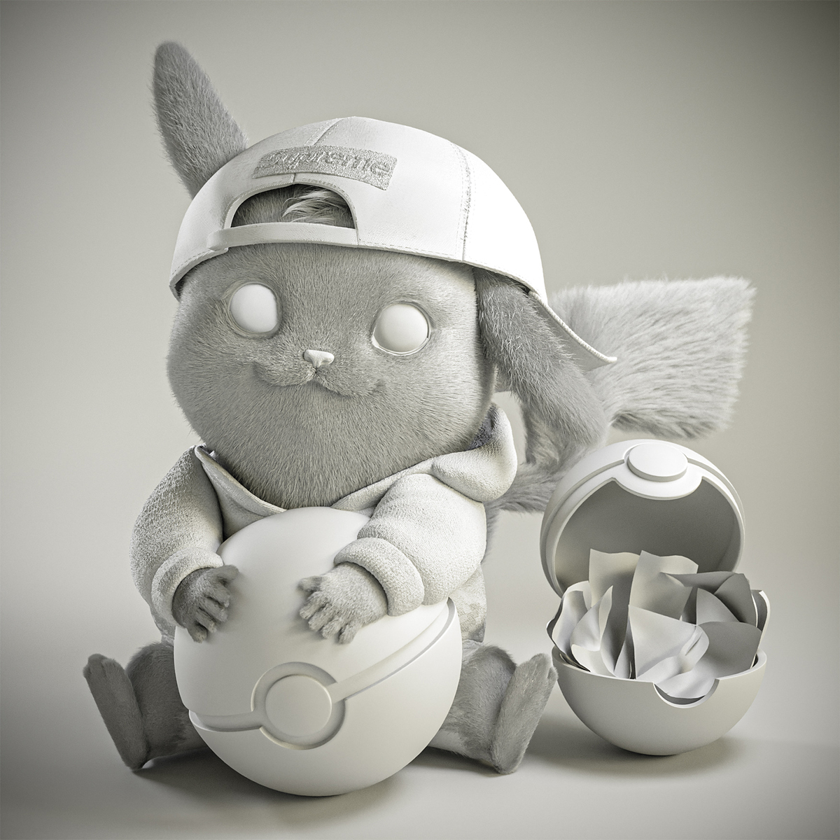 Render_clay_pikachu