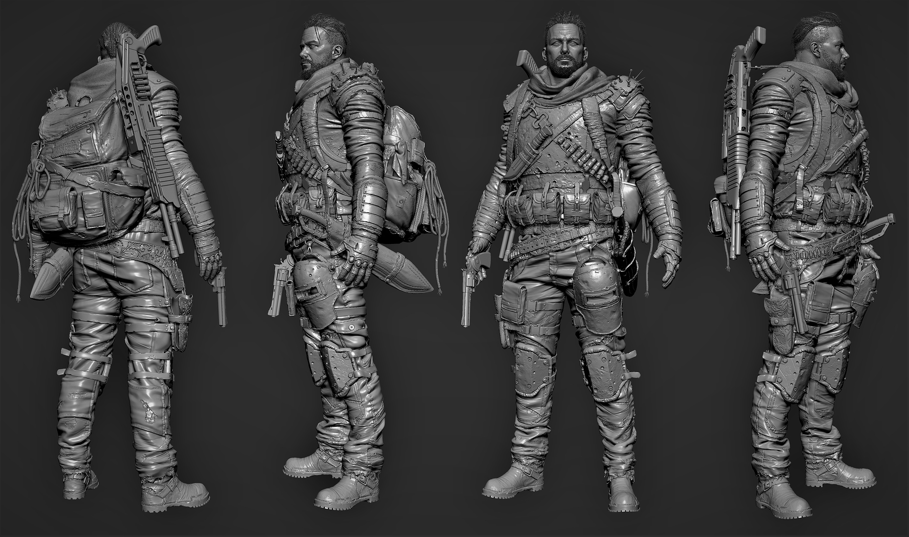 Realtime Character Ranger Of Apocalyptic Zbrushcentral