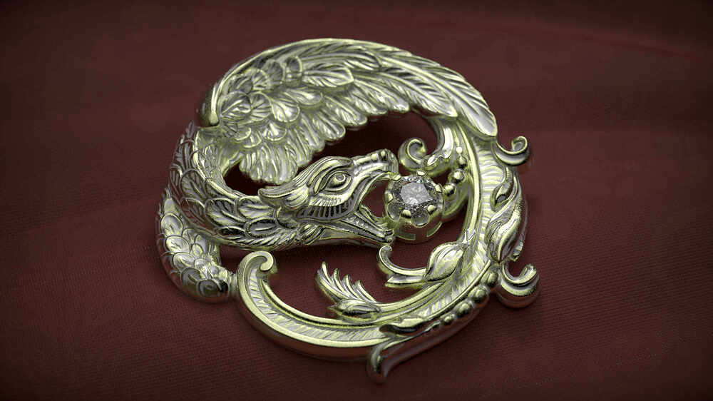 NR Victorian Brooch_White Glazed_2