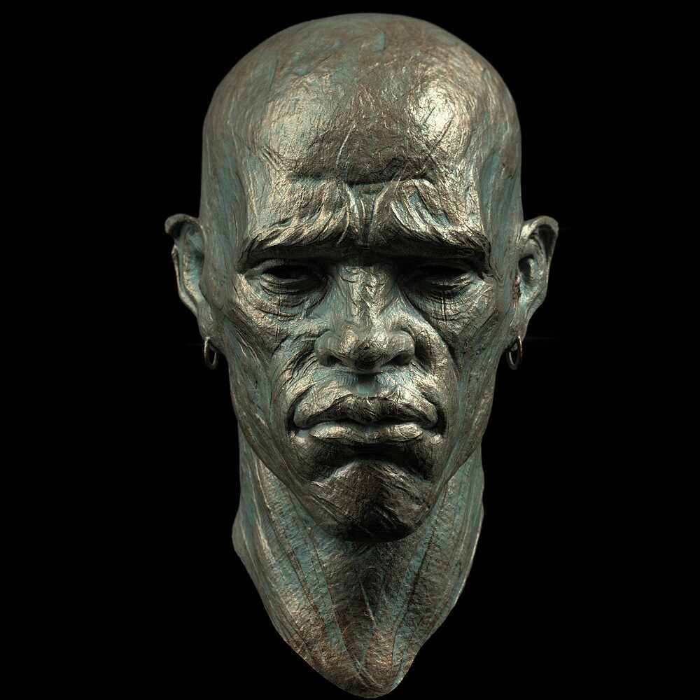 black head render 1