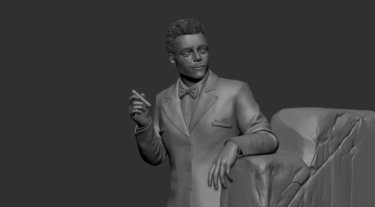 Young Gomez Addams ZBrush sculpt
