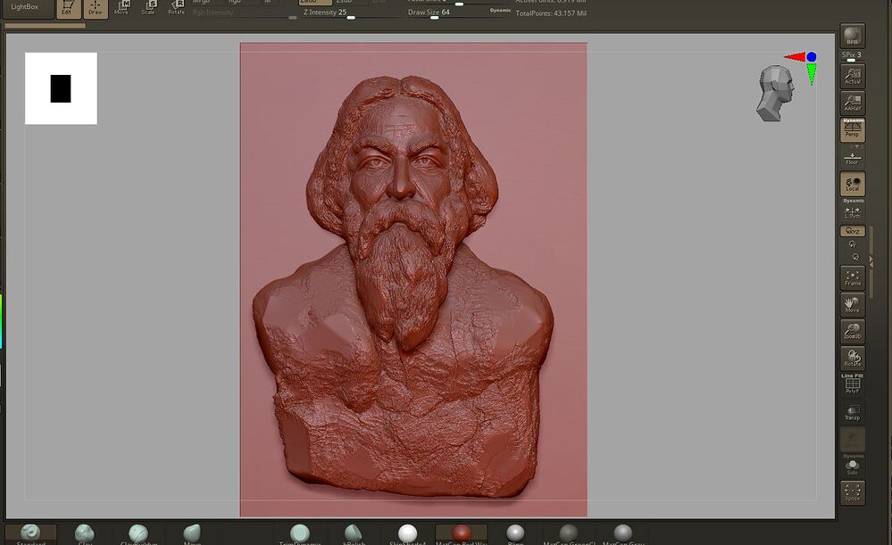 TAgore_Digital_SCulpture_SurajitSen_Jan2025_WIP