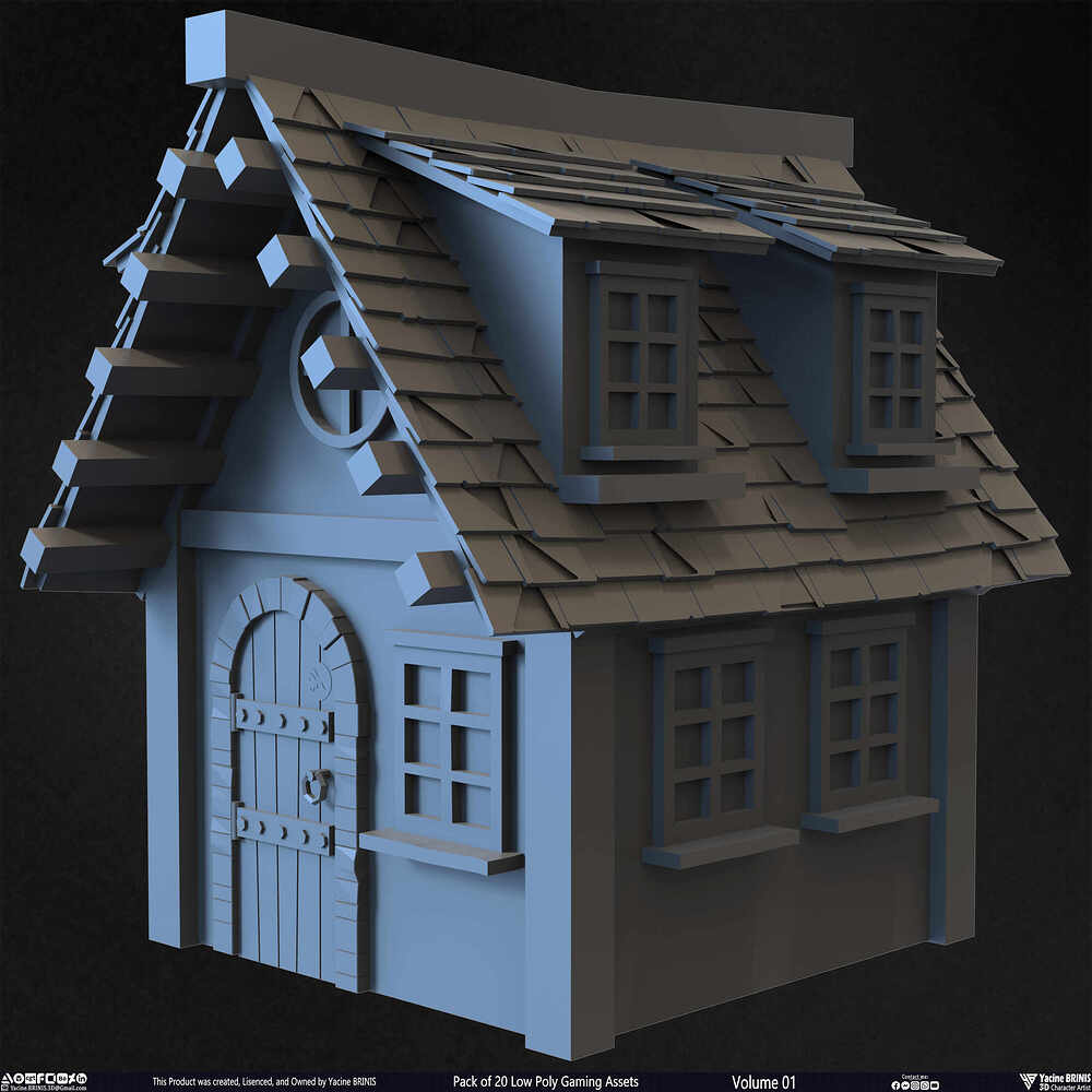 20 Low Poly Gaming Assets Volume 01 Sculpted By Yacine BRINIS Set 19