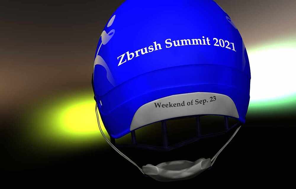 football helmet Zbrush