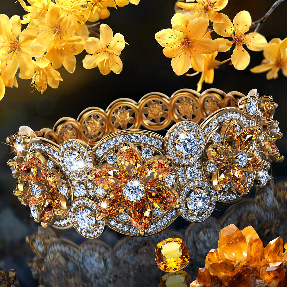 Yellow Flower Ring Avatar
