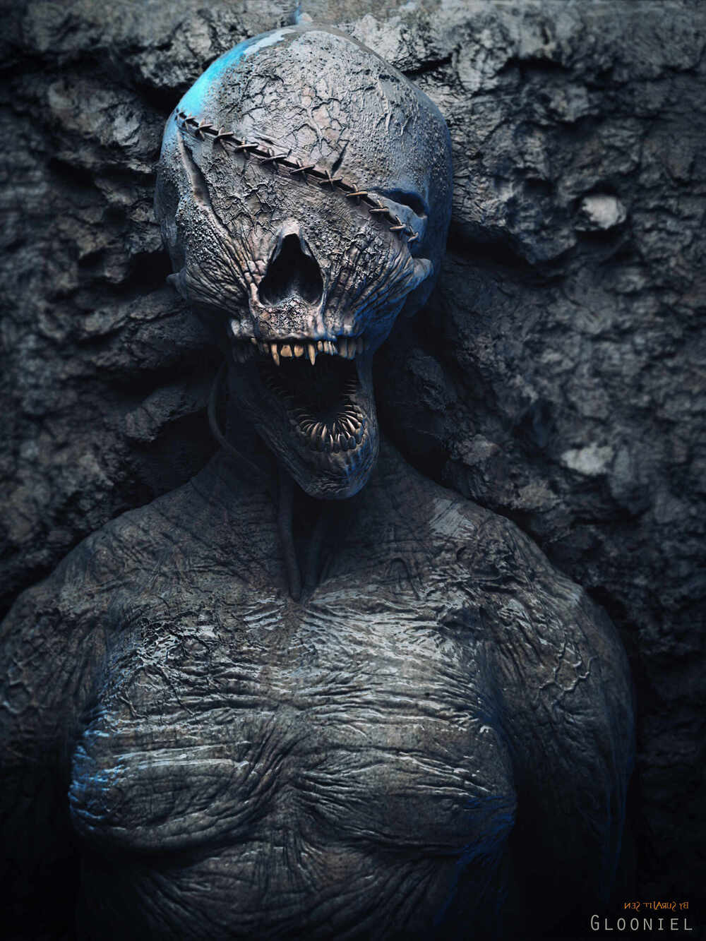 Glooniel_Creature_Digital_SCulpture_SurajitSen_March2024A