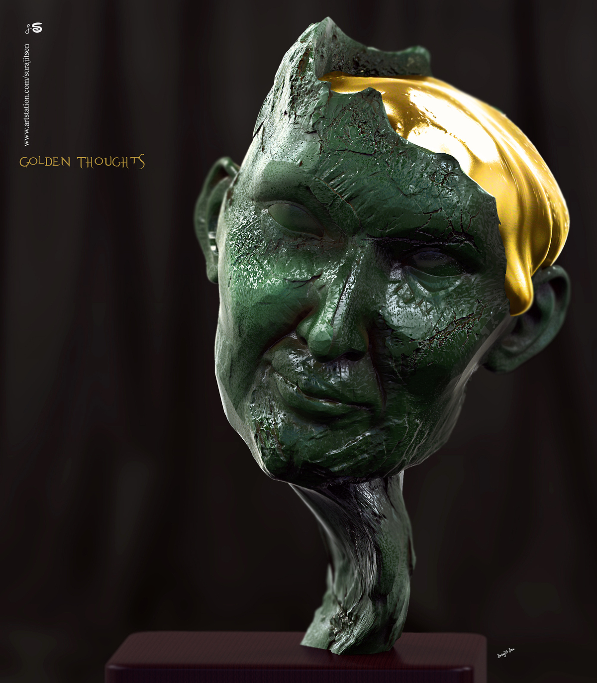 Golden_Thoughts_Digital_Sculpture_SurajitSen_31DEC2019SS