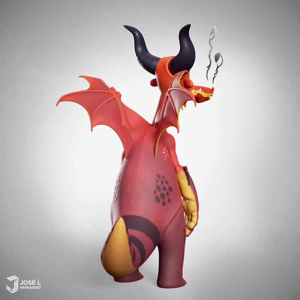 Cartoony Dragon 4