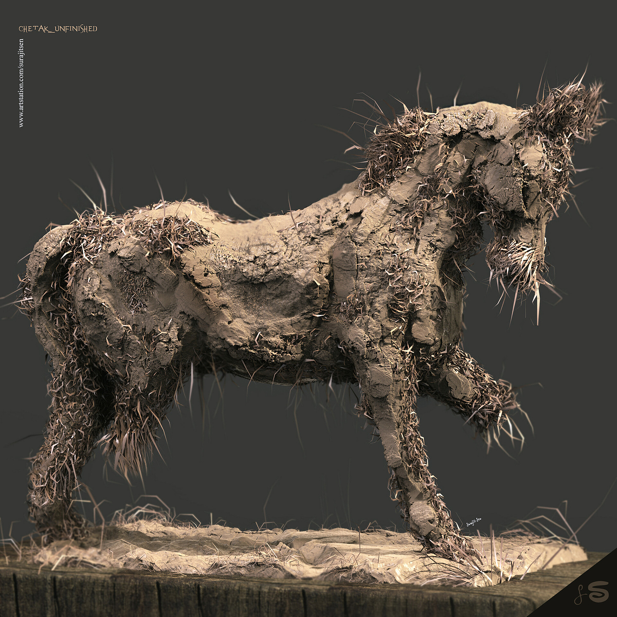 Chetak_unfinished_Digital_Sculpture_SurajitSen_April2020A_L